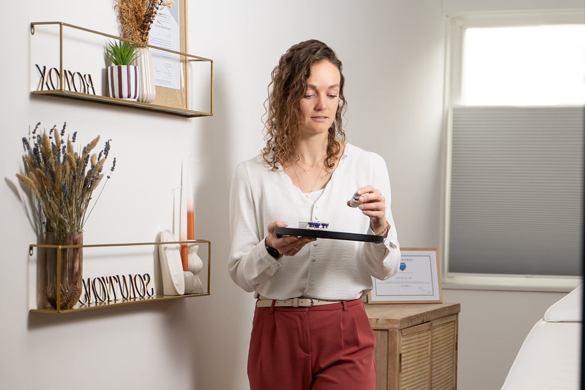 Voorbereiding van botox en fillers behandeling